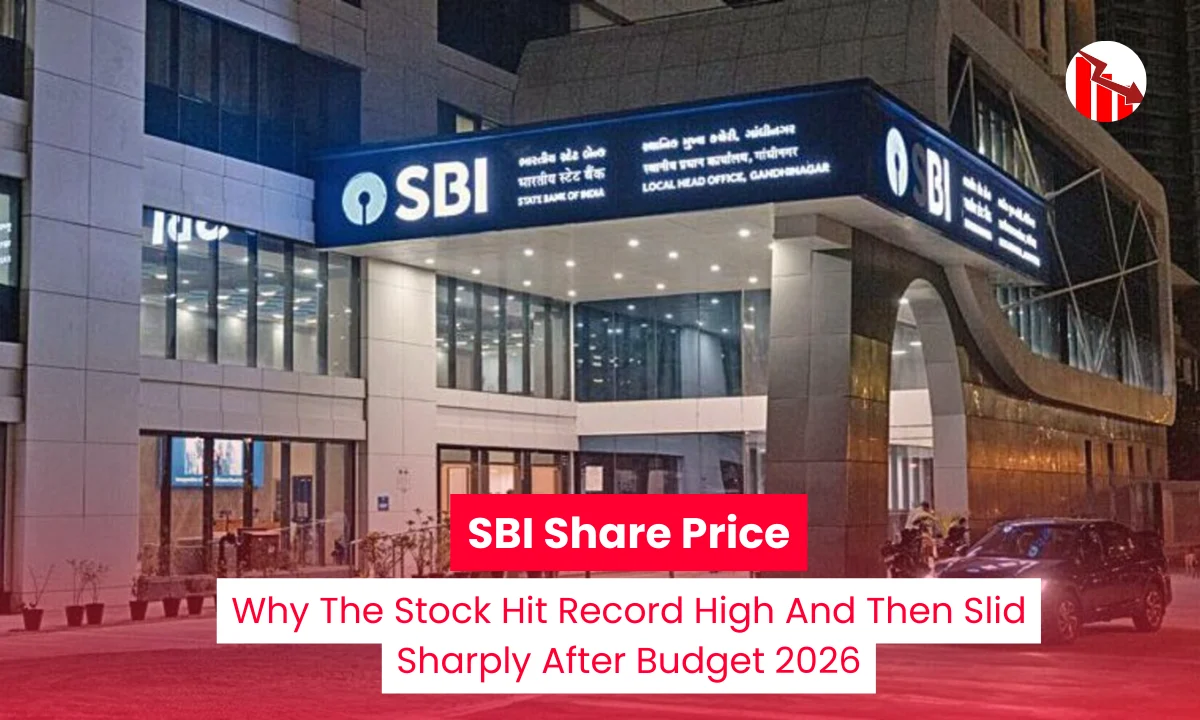 SBI Share Price: Why The Stock Hit Record High And Then Slid Sharply After Budget 2026 | Image With Live Mint
